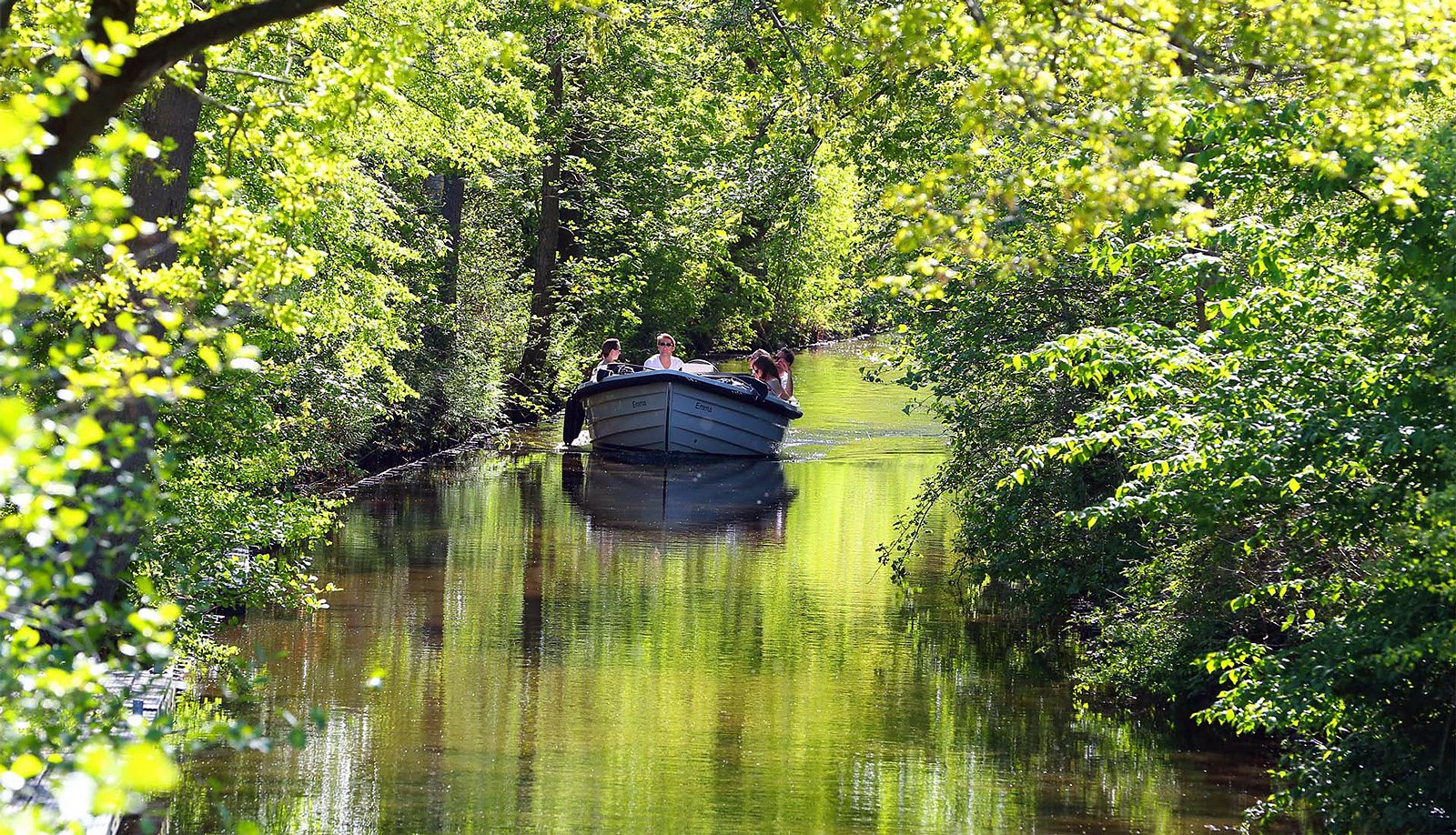 Sloop on the Luts through the woods near Balk